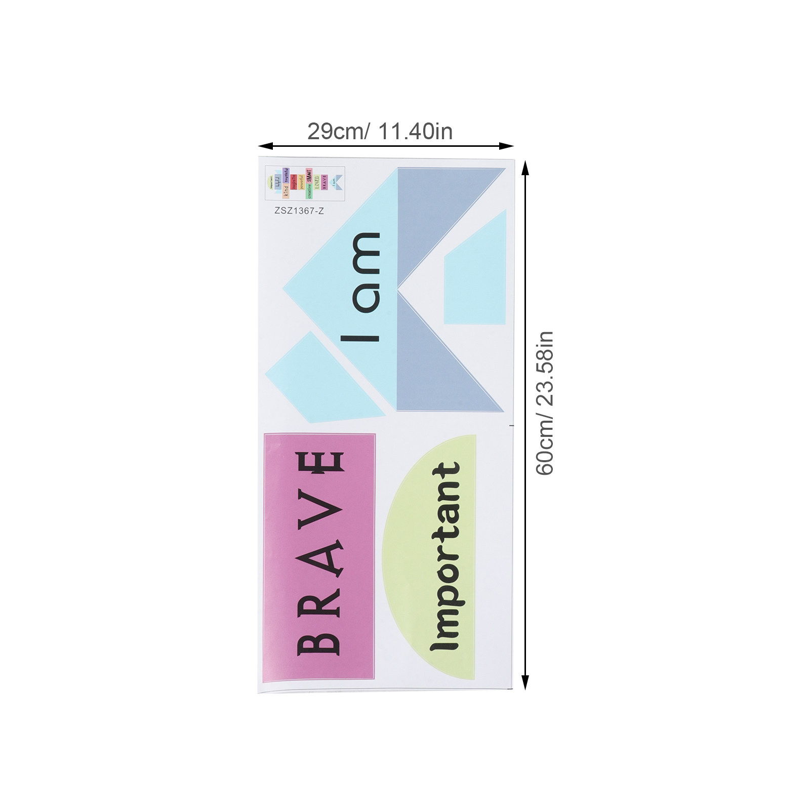 3 buah Stiker Dinding Edukatif - Kids Education Motivation ulasan dan harga